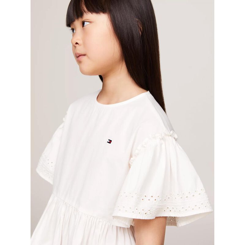 Tommy Hilfiger Broderie Anglaise Dress Ss 8-16Y image number 2